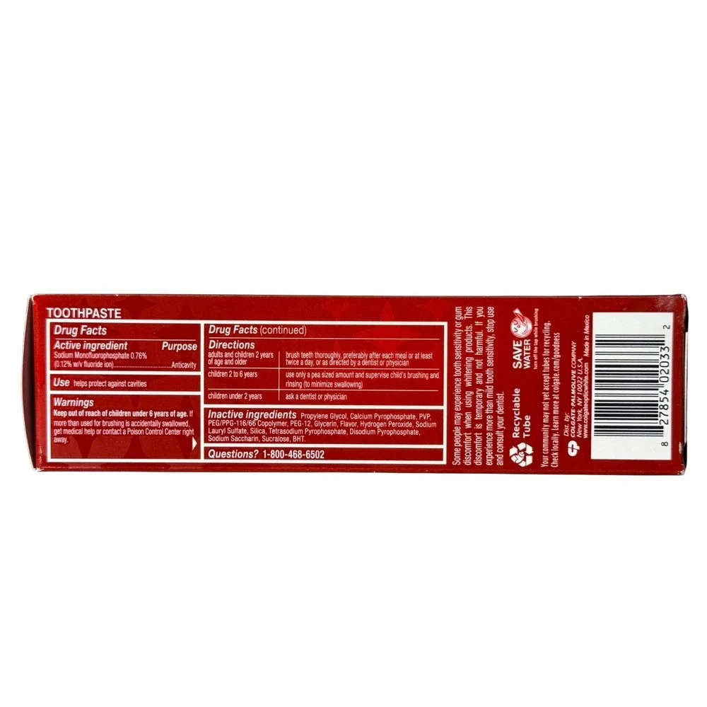 Colgate Optic White Holiday Pack Advanced Toothpaste & Whitening Pen Exp 01/2026